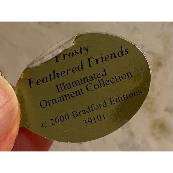 VTG Frosty Feathered Friends Illuminated Bird Christmas Ornament - Picture 5 of 7